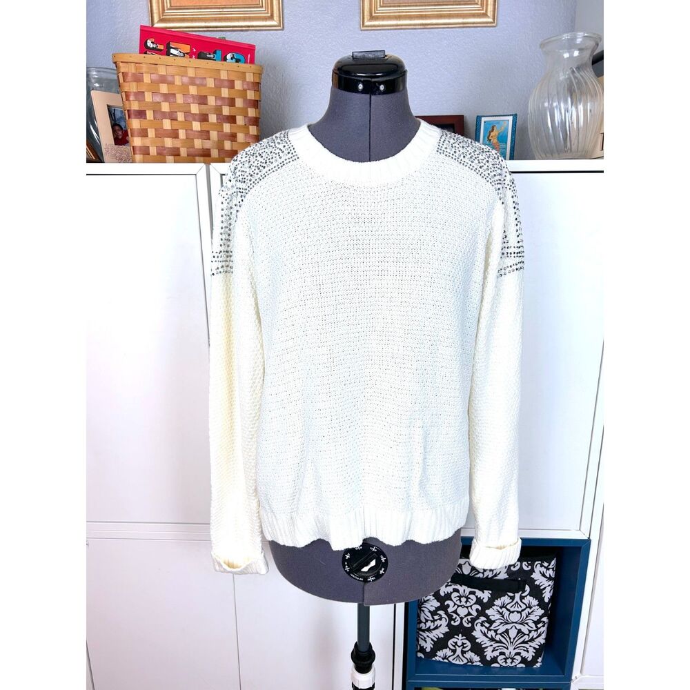 Katia Knit Sweater with Rhinestones
